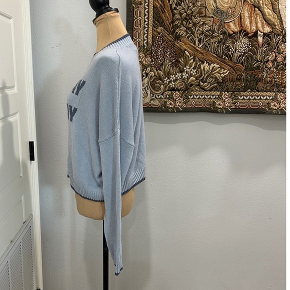 Jessica Simpson Women's Blue Sunday Funday Knit Sweater Casual Comfy Trendy - Picture 2 of 8